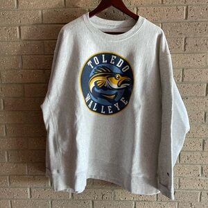 Toledo Walleye Gray Champion Brand Sweatshirt